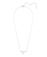 Swarovski Sterling Silver-Plated White Crystals Necklace