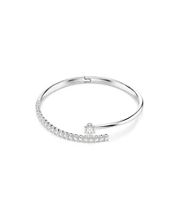 Swarovski Sterling Silver-Plated White Crystals Bracelet