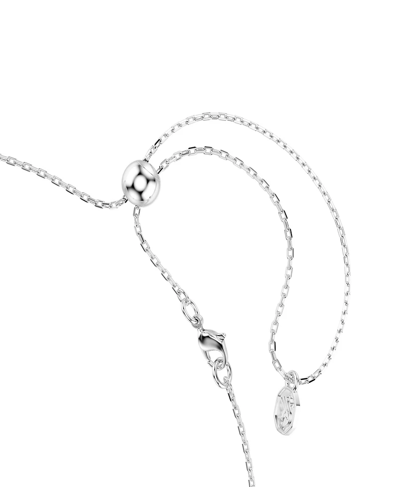Swarovski Sterling Silver-Plated White Crystals Necklace