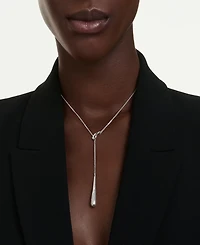 Swarovski Sterling Silver-Plated White Crystals Necklace