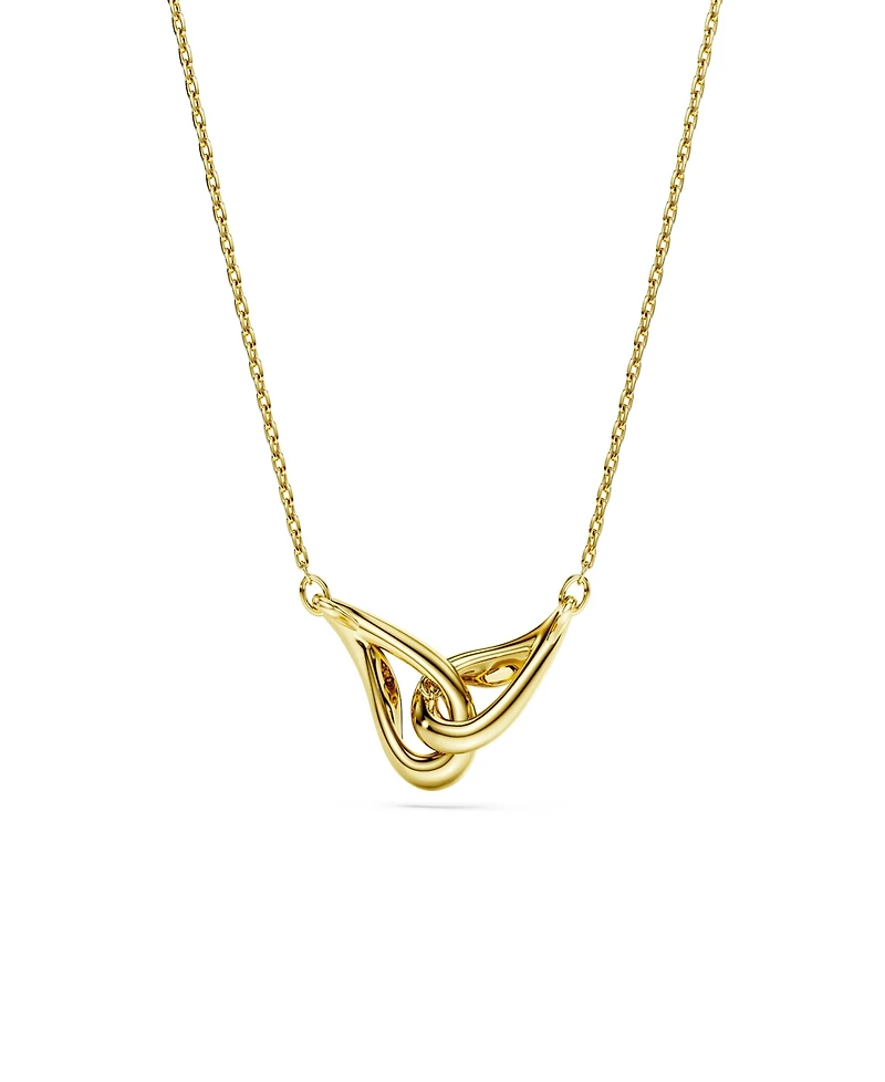 Swarovski Gold-Tone and Sterling Silver-Plated White Crystals Necklace