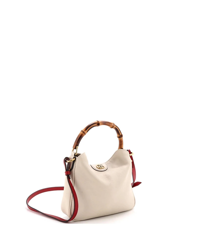 Pre-Owned Gucci Small Diana Nm Bamboo Shoulder Bag Leather