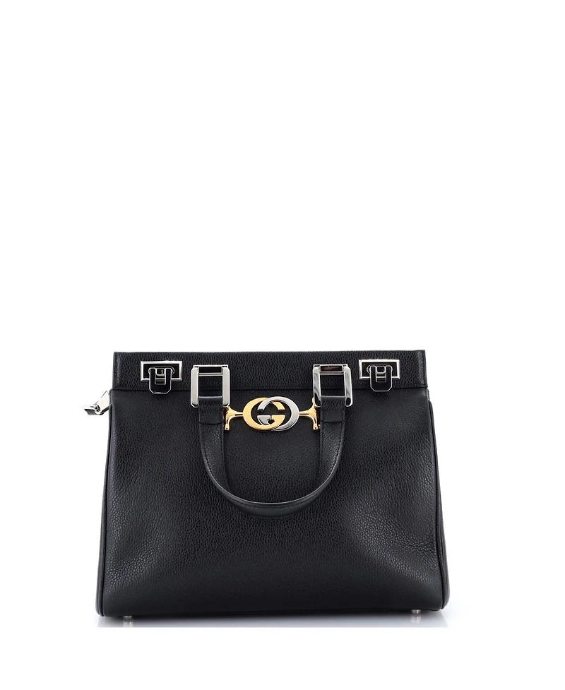Pre-Owned Gucci Small Zumi Top Handle Bag Leather