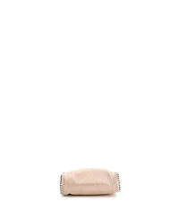 Pre-Owned Stella McCartney Tiny Falabella Fold Over Crossbody Bag Metallic Crackled Faux Leather