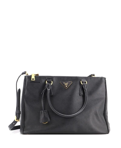 Pre-Owned Prada Double Zip Lux Tote Saffiano Leather