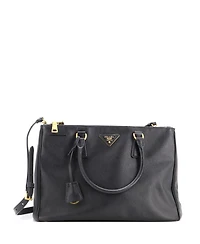Pre-Owned Prada Medium Double Zip Lux Tote Saffiano Leather