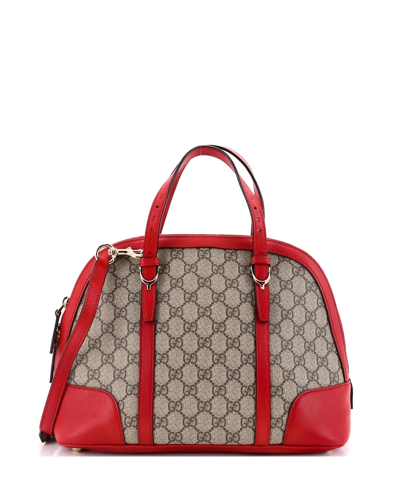Pre-Owned Gucci Small Nice Top Handle Bag Gg Coated Canvas