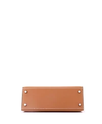 Pre-Owned Hermes Kelly 25 Handbag Brown Epsom with Electrum Hardware
