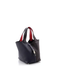 Pre-Owned Hermes Pm Picotin Lock Bag Tricolor Clemence