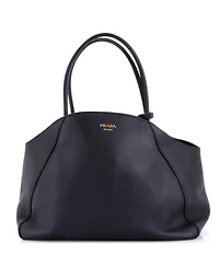 Pre-Owned Prada Large Open Tote Soft Grain Leather