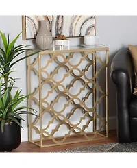 Baxton Studio Calanthe 29.10" Metal Modern and Contemporary Console Table