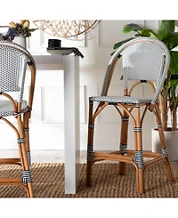 bali & pari Genica 44.9" Rattan Classic French Bar Stool