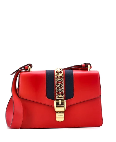 Pre-Owned Gucci Small Sylvie Shoulder Bag Leather