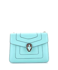 Pre-Owned Bvlgari Small Serpenti Forever Square Shoulder Bag Leather