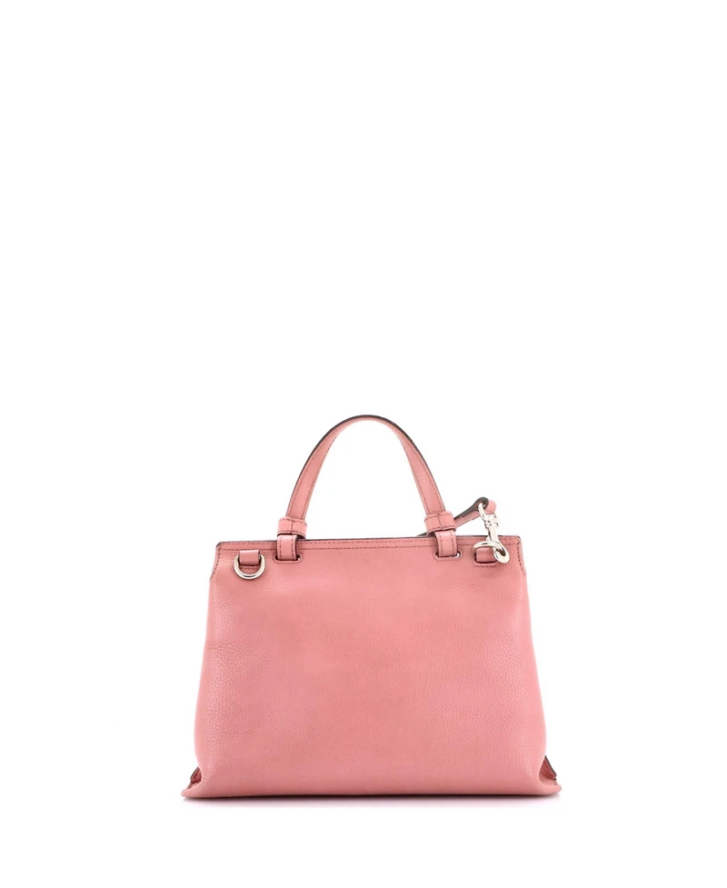 Pre-Owned Gucci Small Bamboo Daily Top Handle Bag Leather