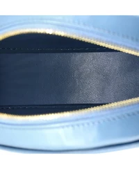 Pre-Owned Celine Mini Triomphe Oval Crossbody Bag Leather