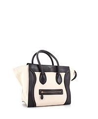 Pre-Owned Celine Mini Luggage Bag Canvas and Leather