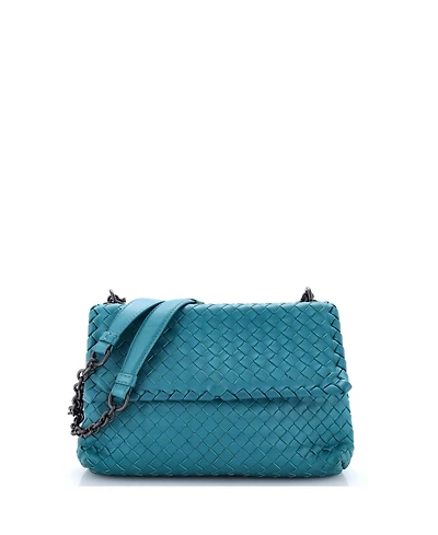 Pre-Owned Bottega Veneta Small Olimpia Crossbody Bag Intrecciato Nappa