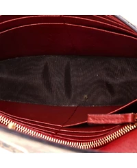 Pre-Owned Gucci Chain Wallet Tian Print Gg Coated Canvas