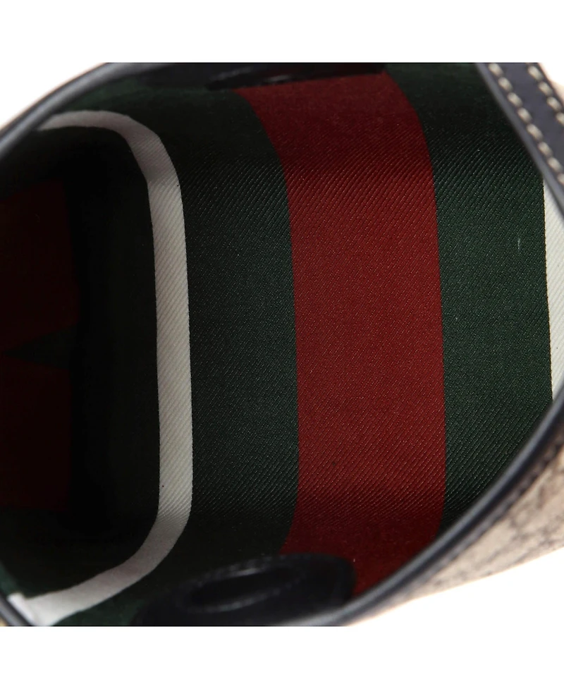 Pre-Owned Gucci Small Gg Emblem Bucket Bag Gg Coated Canvas