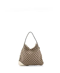 Pre-Owned Gucci Medium New Britt Hobo Gg Canvas