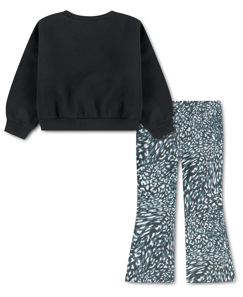 Nike Toddler Girls' 2T-4T Printed Top and Leggings, 2-Piece Set