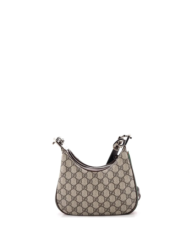 Pre-Owned Gucci Small Attache Shoulder Bag Gg Coated Canvas