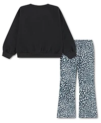 Nike Girls' 4-6X Printed Top and Leggings, 2-Piece Set