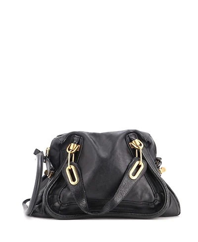 Pre-Owned Chloe Medium Paraty Top Handle Bag Leather
