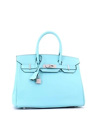 Pre-Owned HERMES Birkin 30 Handbag Epsom with Palladium Hardware