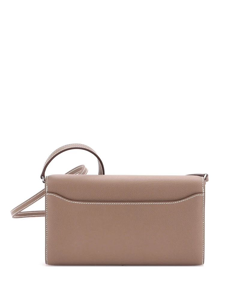 Pre-Owned Hermes Constance To Go Wallet Evercolor
