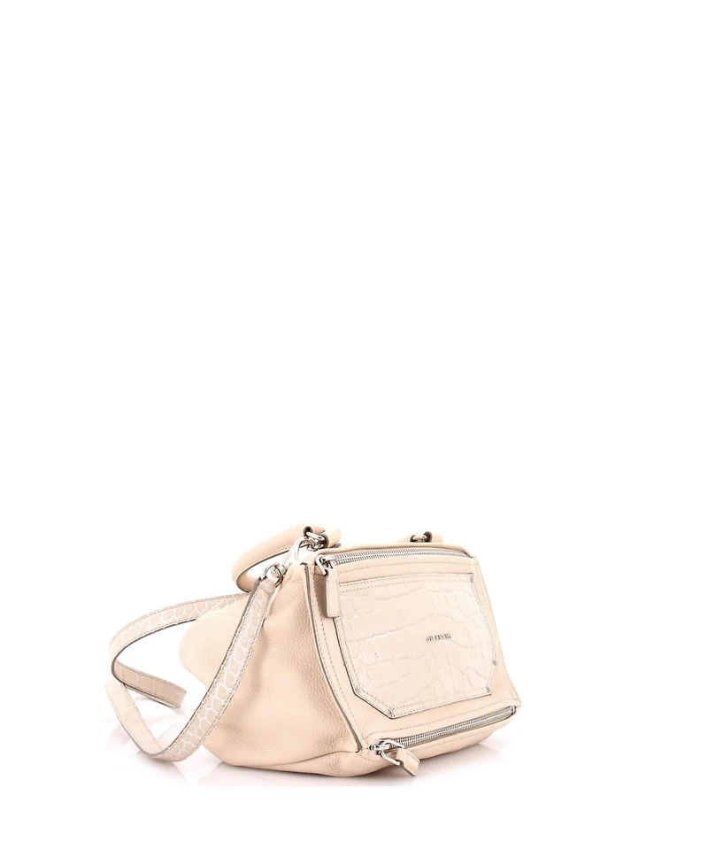 Pre-Owned Givenchy Medium Pandora Bag Leather with Embossed Detail