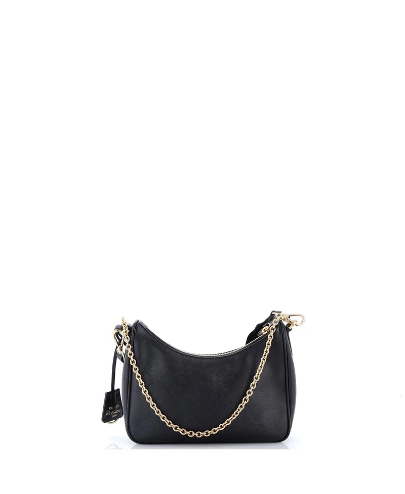 Pre-Owned Prada Small Re-Edition 2005 Shoulder Bag Saffiano Leather