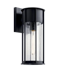 Kichler Camillo 14 3/4"H Textured Black Outdoor Wall Light