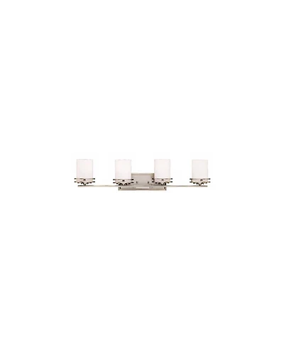 Kichler Hendrik 34" Wide 4-Light Nickel Bathroom Light Fixture