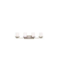 Kichler Hendrik 34" Wide 4-Light Nickel Bathroom Light Fixture