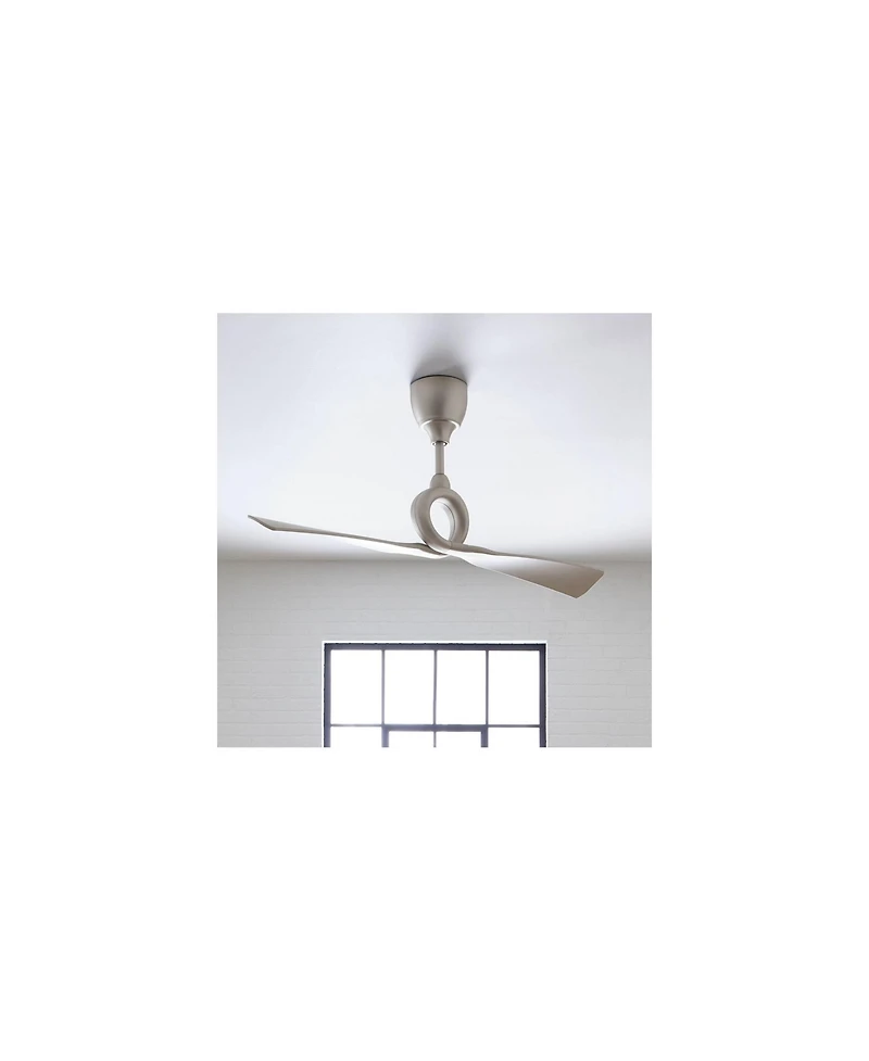54" Kichler Link Nickel 2-Blade Ceiling Fan with Remote Control