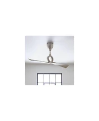 54" Kichler Link Nickel 2-Blade Ceiling Fan with Remote Control
