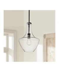 Kichler Everly 10 1/2" Wide Olde Bronze and Seeded Glass Mini Pendant