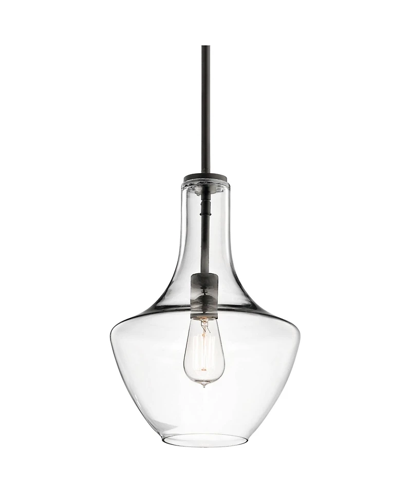 Kichler Everly 10 1/2" Wide Olde Bronze and Clear Glass Mini Pendant