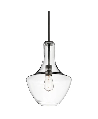 Kichler Everly 10 1/2" Wide Olde Bronze and Clear Glass Mini Pendant