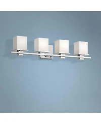 Kichler Tully 32" Wide Chrome Opal 4-Light Modern Bath Light