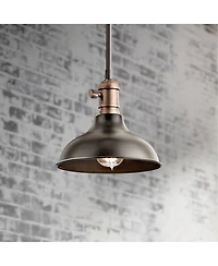 Kichler Cobson 8" Wide Bronze Wall Sconce Convertible Mini Pendant