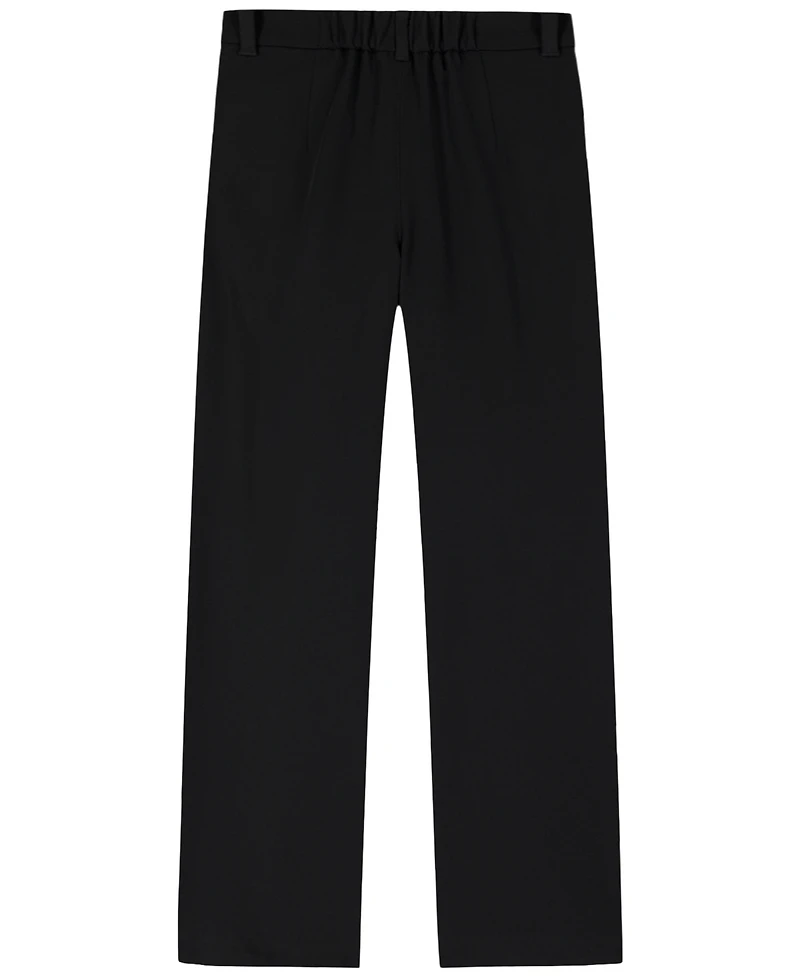 Calvin Klein Girls' 7-16 Refined Stretch Tailored Wide-Leg Pants