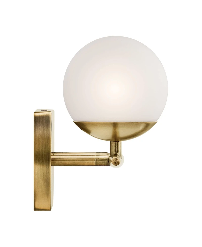 Kichler Jasper 7 3/4" High Natural Brass 2-Light Halogen Wall Sconce