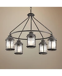 Kichler Ashland Bay 26" Wide Weathered Zinc Outdoor Chandelier
