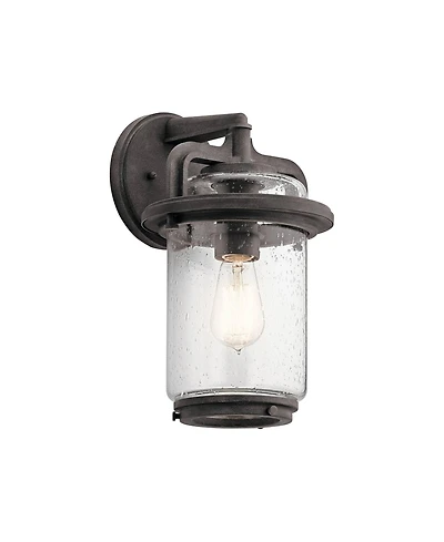 Kichler Andover 14" High Weathered Zinc Outdoor Wall Light