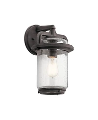 Kichler Andover 14" High Weathered Zinc Outdoor Wall Light