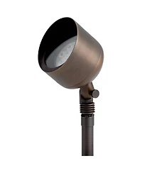 Kichler Rose 5 3/4" High Centennial Brass Outdoor Spot Light