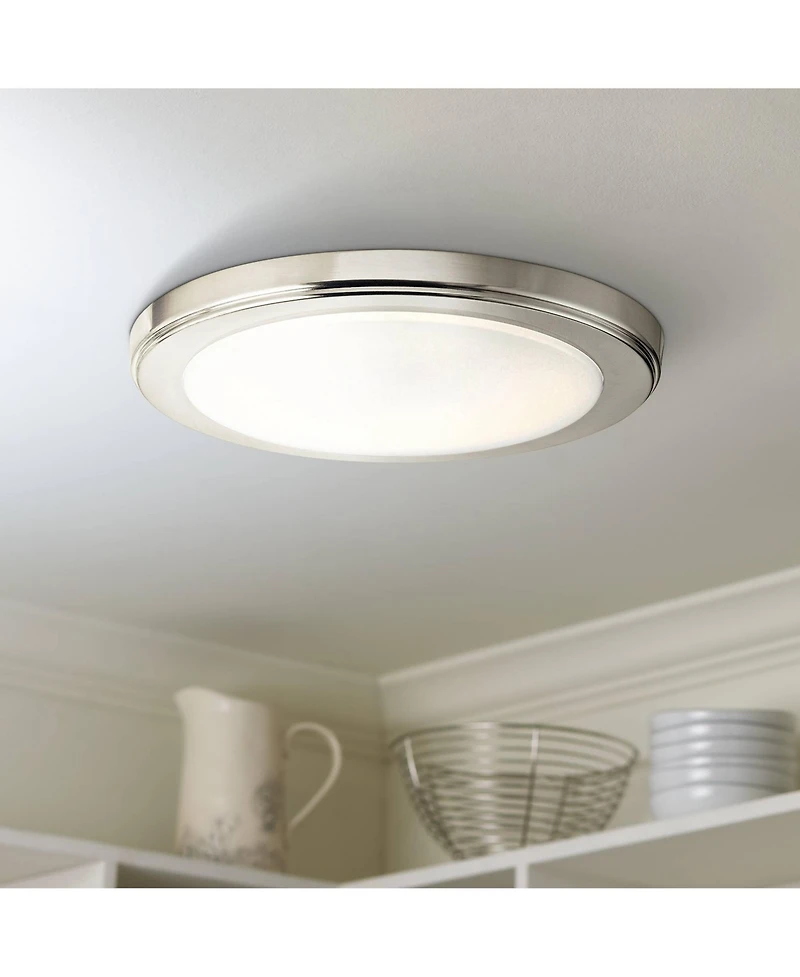Kichler Zeo 10" Wide Round Brushed Nickel3000K Led Ceiling Light